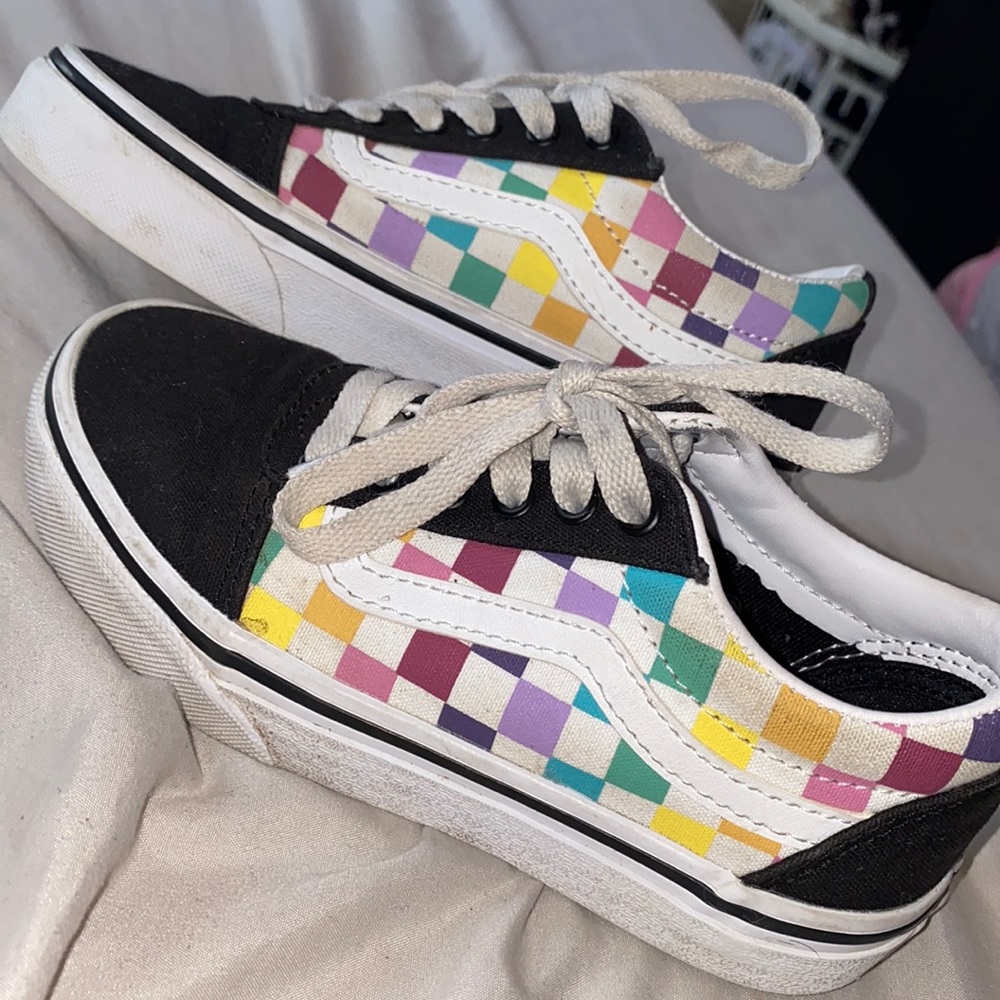 Girls checkered vans